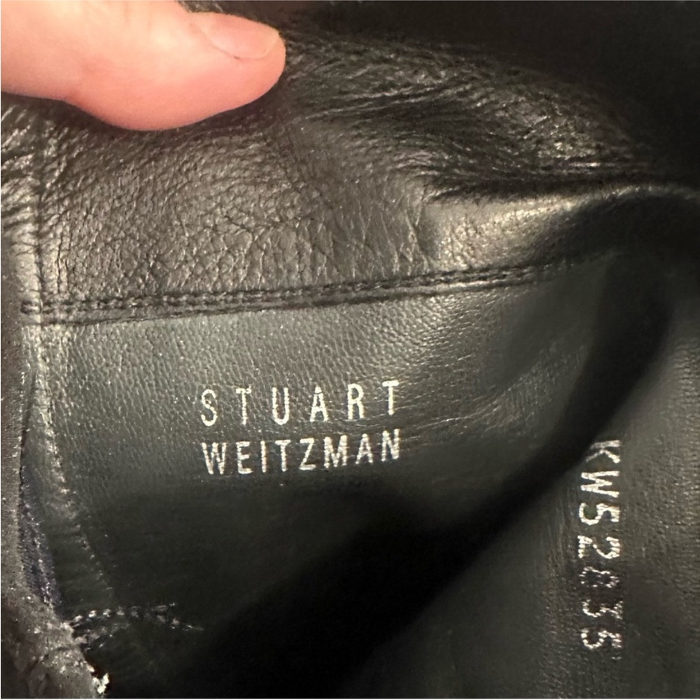 Stuart Weitzman 50/50 hidden wedge heel boots sz 8 great condition! - Picture 8 of 8